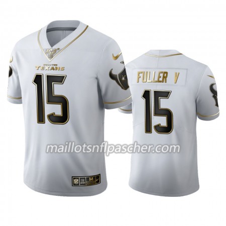 Maillot Houston Texans Will Fuller V 15 Nike Blanc Golden Edition 100th - Homme